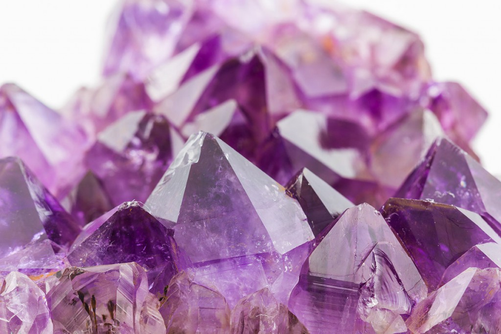 Crystal Stone, Purple Rough Amethyst Crystals.
